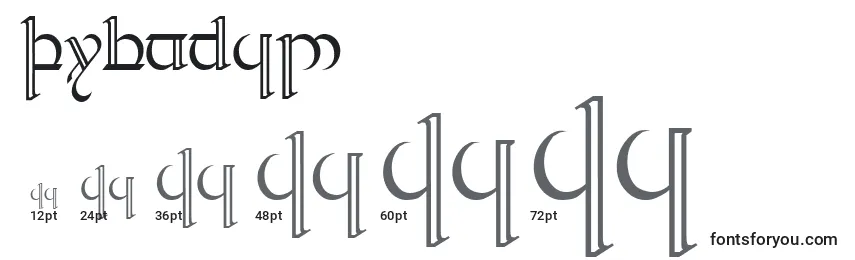 Quencap2 Font Sizes