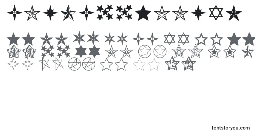 A fonte EstrellassTfb – alfabeto, números, caracteres especiais