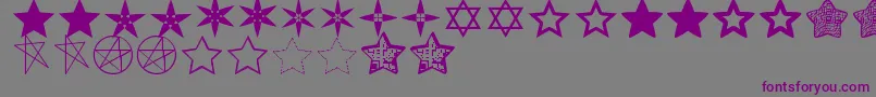 EstrellassTfb Font – Purple Fonts on Gray Background