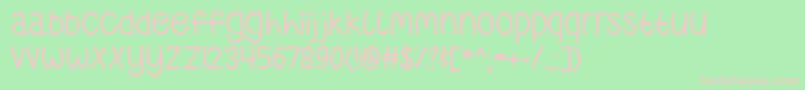 WhereTheLonelyOnesRoamTtf Font – Pink Fonts on Green Background