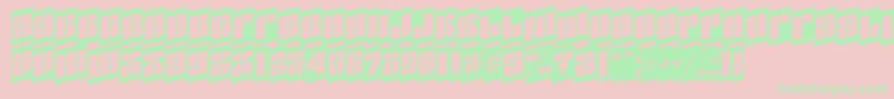 Saiba mais sobre a fonte AGlobuscmspup Fonte AGlobuscmspup – fontes verdes em um fundo rosa