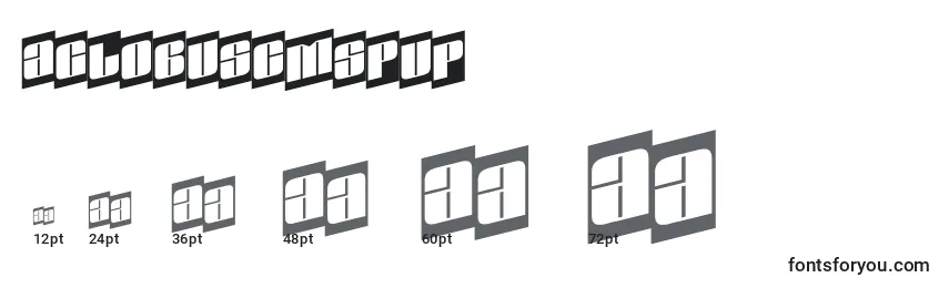 AGlobuscmspup Font Sizes