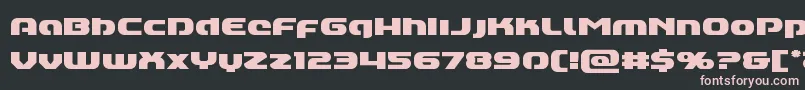 Annapolislowercase Font – Pink Fonts on Black Background