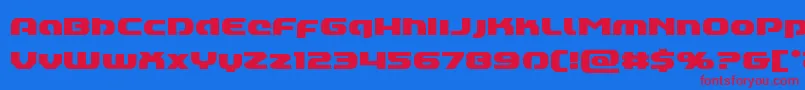 Annapolislowercase Font – Red Fonts on Blue Background
