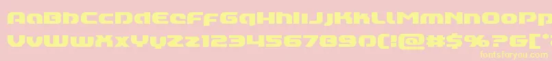 Annapolislowercase Font – Yellow Fonts on Pink Background