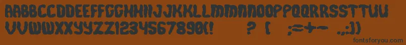 Cursedlaw Font – Black Fonts on Brown Background