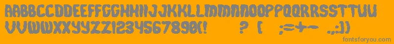 Cursedlaw Font – Gray Fonts on Orange Background