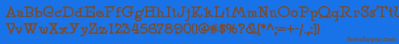 Шрифт Speedballno2nf ffy – коричневые шрифты на синем фоне