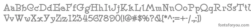 フォントSpeedballno2nf ffy – 白い背景に灰色の文字