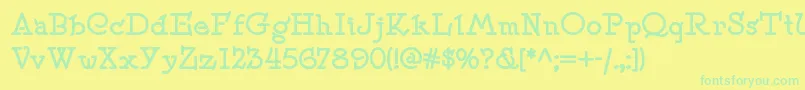 Więcej informacji o czcionce Speedballno2nf ffy Czcionka Speedballno2nf ffy – zielone czcionki na żółtym tle