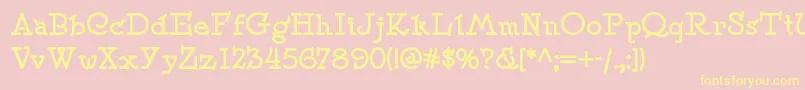 Speedballno2nf ffy Font – Yellow Fonts on Pink Background