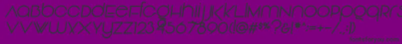 Vonique92Italic Font – Black Fonts on Purple Background