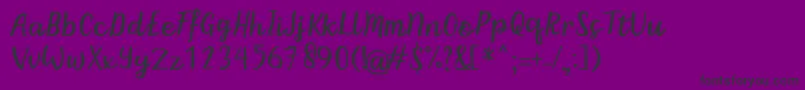 BintarRegular Font – Black Fonts on Purple Background