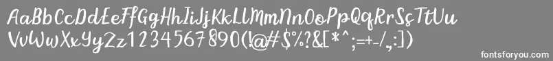 BintarRegular Font – White Fonts on Gray Background