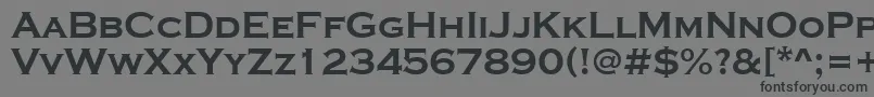 Weitere Informationen zur ACoppergothcpsexp-Schriftart ACoppergothcpsexp-Schriftart – Schwarze Schriften auf grauem Hintergrund