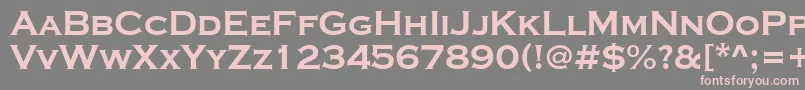 ACoppergothcpsexp Font – Pink Fonts on Gray Background