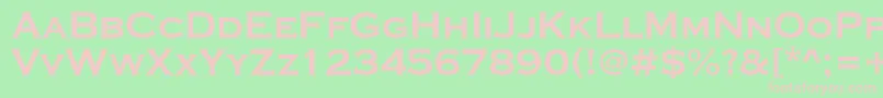 ACoppergothcpsexp Font – Pink Fonts on Green Background