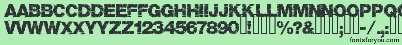 フォントBase05 – 緑の背景に黒い文字