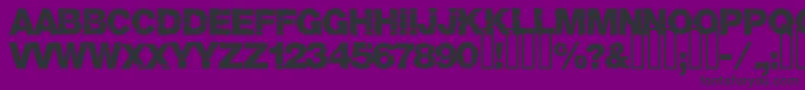Base05 Font – Black Fonts on Purple Background