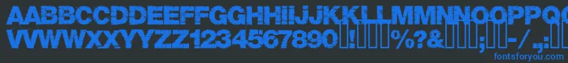 Base05 Font – Blue Fonts on Black Background