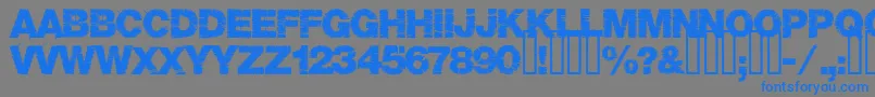 Base05-fontti – siniset fontit harmaalla taustalla