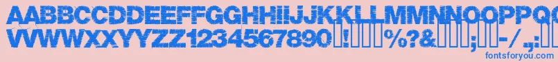 Шрифт Base05 – синие шрифты на розовом фоне