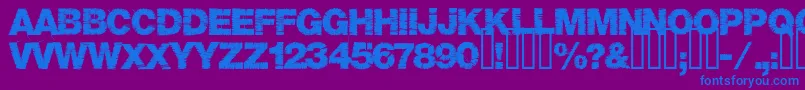 Base05 Font – Blue Fonts on Purple Background