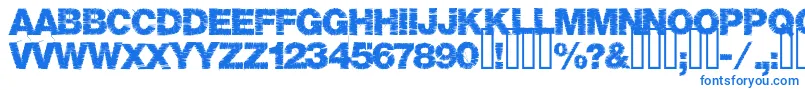 Шрифт Base05 – синие шрифты на белом фоне