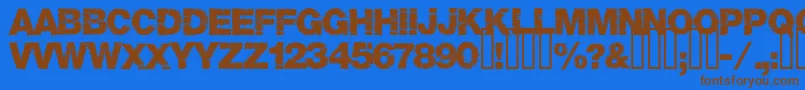 Шрифт Base05 – коричневые шрифты на синем фоне