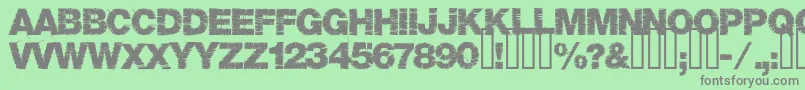 Шрифт Base05 – серые шрифты на зелёном фоне