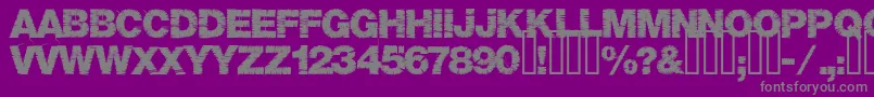 フォントBase05 – 紫の背景に灰色の文字