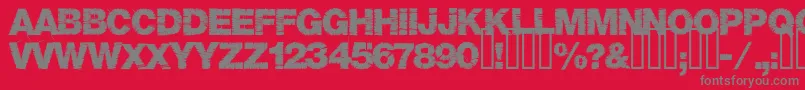 Base05 Font – Gray Fonts on Red Background