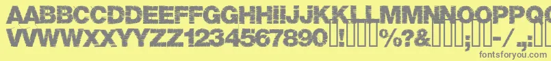 Base05 Font – Gray Fonts on Yellow Background