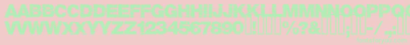 Base05 Font – Green Fonts on Pink Background