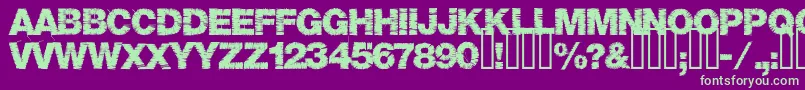 Base05 Font – Green Fonts on Purple Background