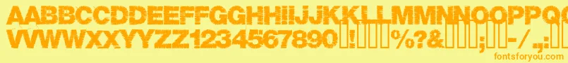 Шрифт Base05 – оранжевые шрифты на жёлтом фоне