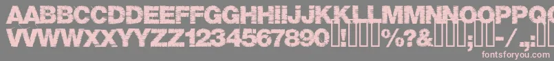 Шрифт Base05 – розовые шрифты на сером фоне