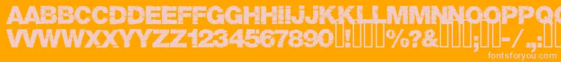Шрифт Base05 – розовые шрифты на оранжевом фоне