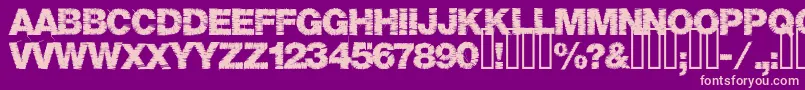 フォントBase05 – 紫の背景にピンクのフォント