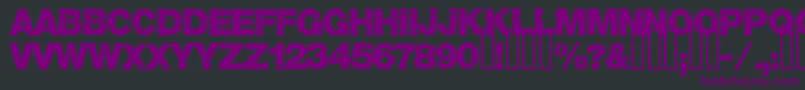 Шрифт Base05 – фиолетовые шрифты на чёрном фоне