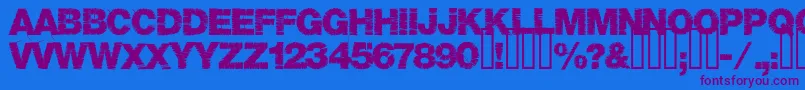 Base05 Font – Purple Fonts on Blue Background