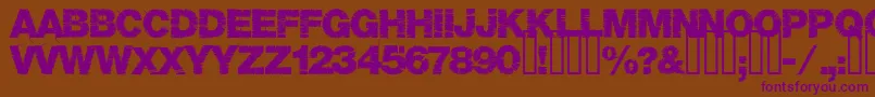 Base05 Font – Purple Fonts on Brown Background