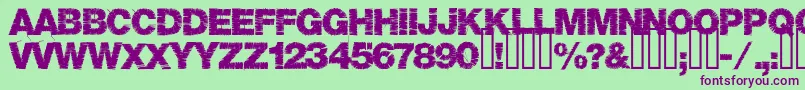 Шрифт Base05 – фиолетовые шрифты на зелёном фоне