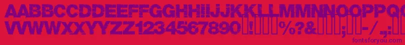 Base05 Font – Purple Fonts on Red Background