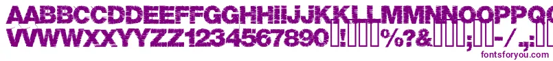Base05-fontti – violetit fontit valkoisella taustalla