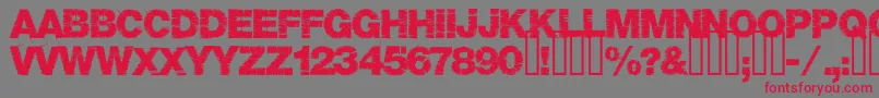 Шрифт Base05 – красные шрифты на сером фоне