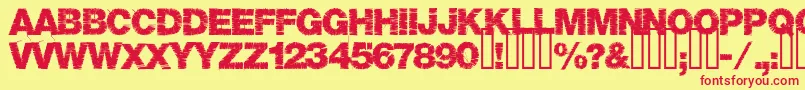 Base05 Font – Red Fonts on Yellow Background