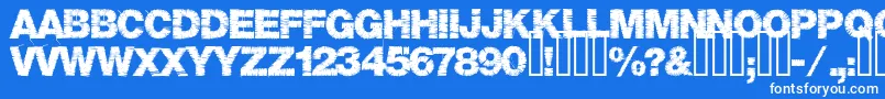 Шрифт Base05 – белые шрифты на синем фоне