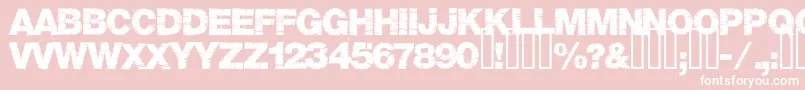 Шрифт Base05 – белые шрифты на розовом фоне