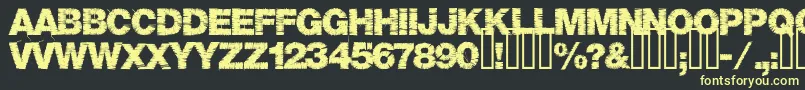 Base05 Font – Yellow Fonts on Black Background
